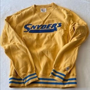 Todd Snyder x Champion Yellow and Blue Crewneck Sweatshirt